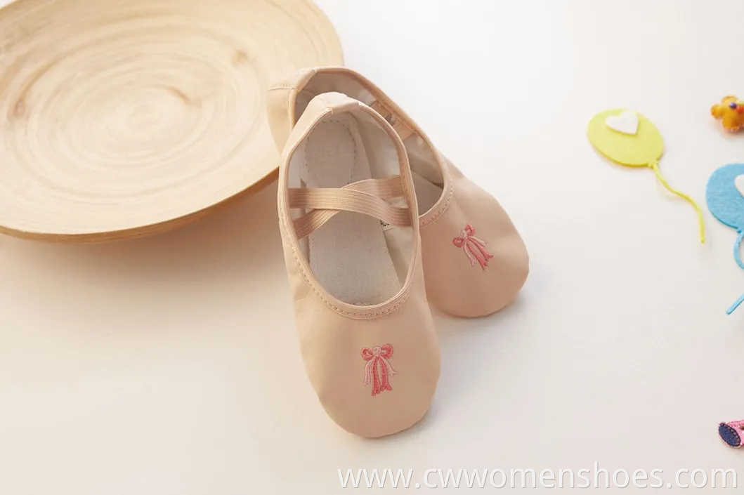 Stylish E5013 Canvas Split Sole Ballet Dance Shoes for Women